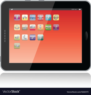 Tablet vector image