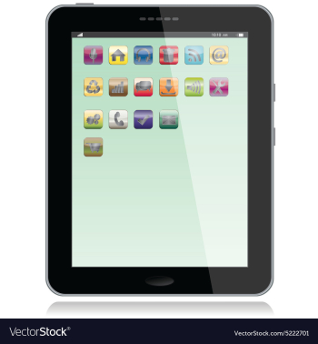 Tablet vector image