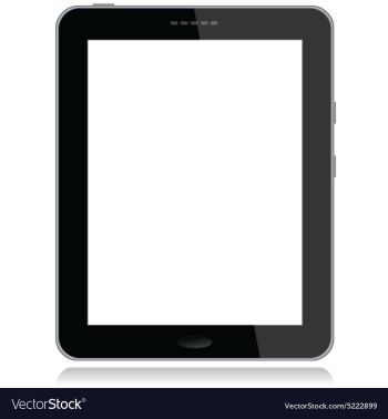 Tablet vector image