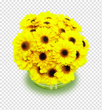 Tabrik Eid al-Fitr Holiday Eid prayers Ramadan, Yellow chrysanthemum bouquet transparent background PNG clipart