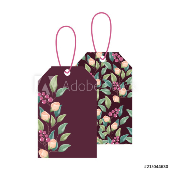 tag price flowers spring decoration vector illustration tag price flowers spring decoration vector illustration