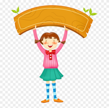 Tag Toppers - Girl Holding Earth Clipart Tag Toppers - Girl Holding Earth Clipart