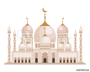 taj mahal mosque building icon