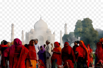 Taj Mahal, Tourism, Travel, People, Crowd PNG