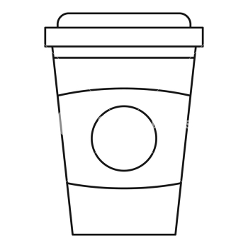 Take out coffee cup icon. Outline illustration of take out coffee ...