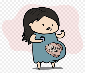 Taking Medications During Pregnancy - Cartoon Taking Medications During Pregnancy - Cartoon