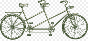 Tandem bicycle Cycling Stock photography Illustration - Retro tandem bicycle 