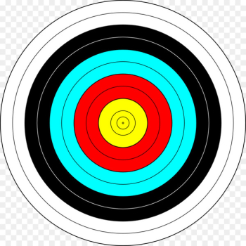 Target archery Shooting target Bullseye Clip art - Colorful color circular target 