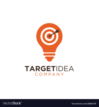 Target idea logo design template vector image