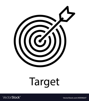 target line icon isolated goal success winner target line icon isolated goal success winner
