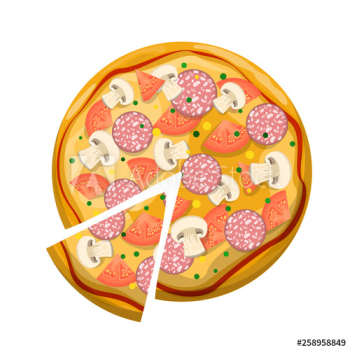 Tasty delicious pizza slice Tasty delicious pizza slice