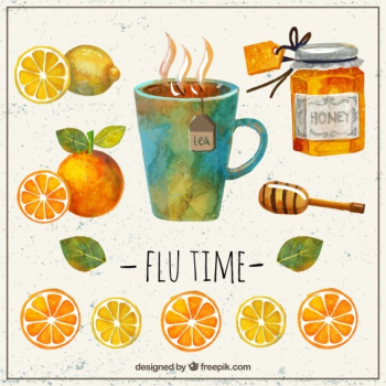 Tasty elements for a flu Tasty elements for a flu