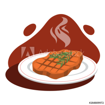 Tasty steak on the plate Tasty steak on the plate