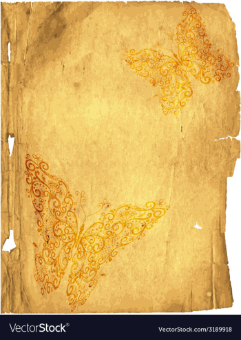 Tattered old paper page vector image Tattered old paper page vector image