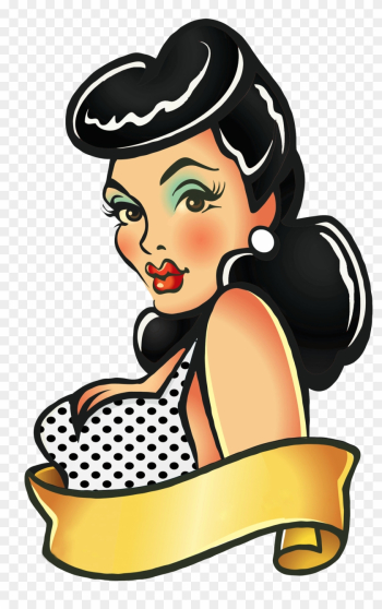 Tattoo Clipart Greaser - Pin Up Girl Png Tattoo Clipart Greaser - Pin Up Girl Png