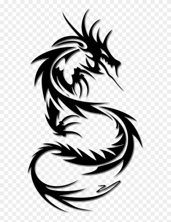 Tattoo Clipart Transparent Background - Simple Dragon Tattoos Designs