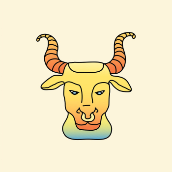 Taurus animal horoscope, vector illustration | Free Vector Illustration - rawpixel