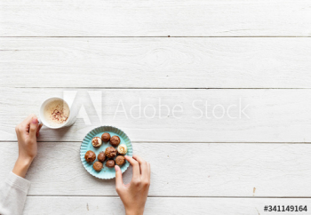 Tea break concept with copy space Tea break concept with copy space