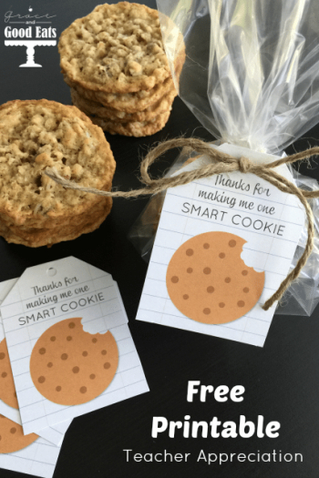 Teacher Appreciation: Smart Cookie Free Printable - Grace and Good ...