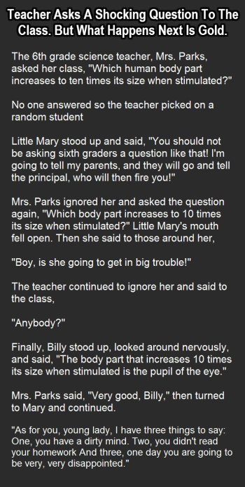 Teacher Asks A Shocking Question What Happens Next Is Gold ...