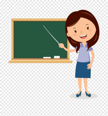 Teacher Cartoon Blackboard, Blackboard cartoon Teachers, teacher pointing his stick on board illustration, cartoon Character, child, text png