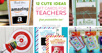 Teacher Gift Card Ideas & Gift Card Holder Printables - Fabulessly ...