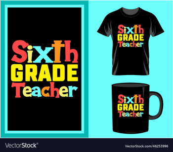 teacher t shirt and mug design