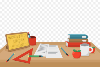 Teachers Day Student - Vector teacher desk Teachers Day Student - Vector teacher desk