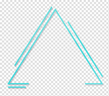 Teal triangle , Triangle Geometry Geometric abstraction, Geometric triangle transparent background PNG clipart