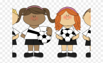 Team Clipart Sport Team - Cartoon Girl Soccer Players Team Clipart Sport Team - Cartoon Girl Soccer Players
