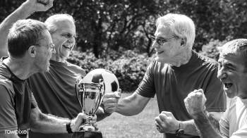 Team of mature football players winning the c.. | Free stock photo - 416710 Team of mature football players winning the c.. | Free stock photo - 416710