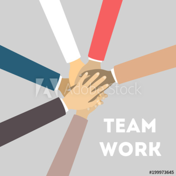 Team work illustration Team work illustration