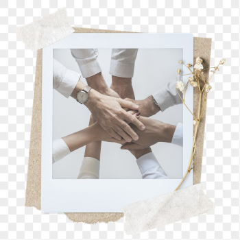 Teamwork png sticker instant photo, | Free PNG - rawpixel