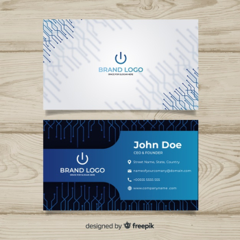 Tech business card