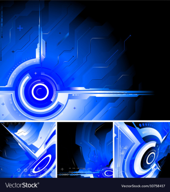 Tech composition vector image Tech composition vector image