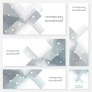 Technology banners set | Free stock vector - 579824 Technology banners set | Free stock vector - 579824
