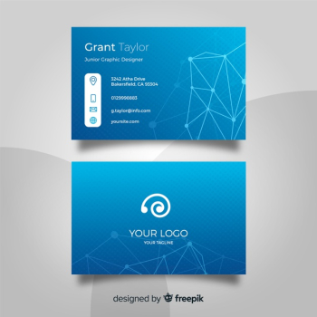 Technology business card template