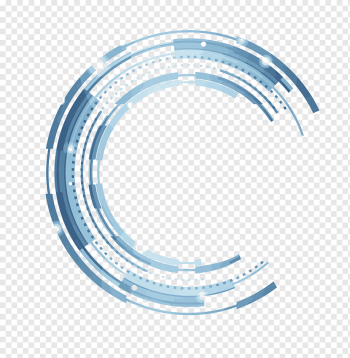 Technology Circle, technology wind semicircle, blue, png Material, angle png Technology Circle, technology wind semicircle, blue, png Material, angle png