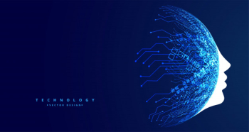 Technology Face Concept Futuristic Artificial Intelligence Design | Download now free vectors on Freepik
