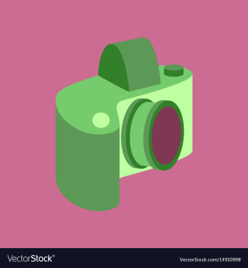 Technology gadget in flat design camera vector image Technology gadget in flat design camera vector image