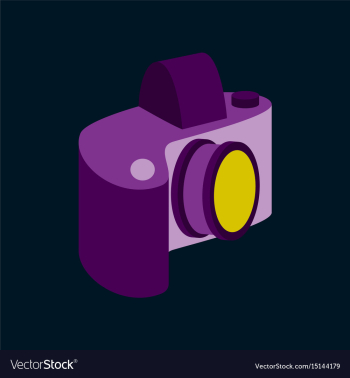 Technology gadget in flat design camera vector image Technology gadget in flat design camera vector image