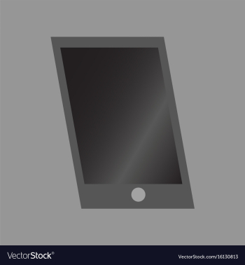 Technology gadget in flat design mobile phone vector image Technology gadget in flat design mobile phone vector image