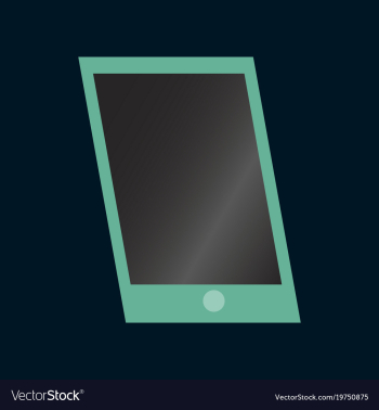 Technology gadget in flat design mobile phone vector image Technology gadget in flat design mobile phone vector image