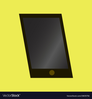 Technology gadget in flat design mobile phone vector image Technology gadget in flat design mobile phone vector image
