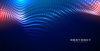 Technology glowing wave mesh particles background Free Vector Technology glowing wave mesh particles background Free Vector