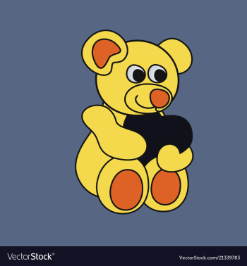 Teddy bear vector image Teddy bear vector image