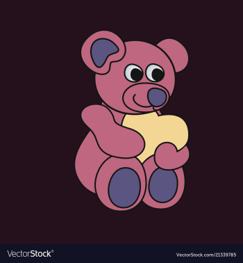 Teddy bear vector image Teddy bear vector image
