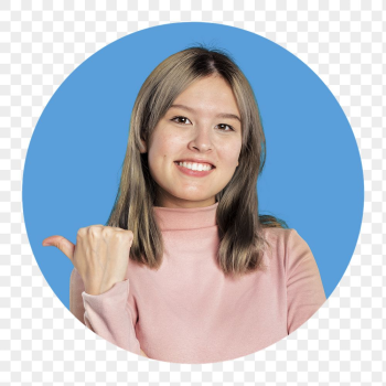 Teenage girl png badge sticker, | Free PNG - rawpixel