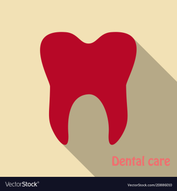 Teeth icon dentist flat icon for mobile user vector image Teeth icon dentist flat icon for mobile user vector image