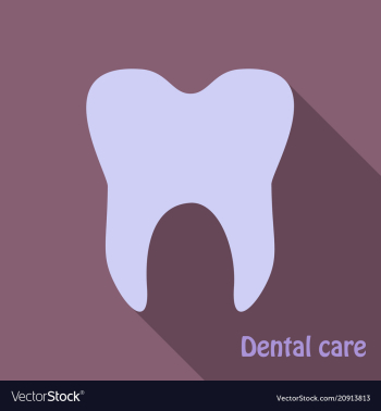 Teeth icon dentist flat icon for mobile user vector image Teeth icon dentist flat icon for mobile user vector image